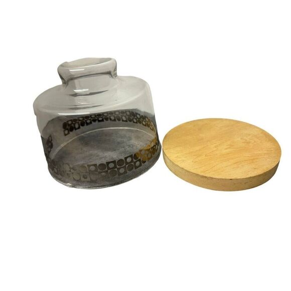 Vintage Pyrex Mid Century Cheese Tray with Atomic Design – 11” Tray - Picture 7 of 10